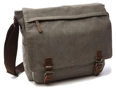 Image de Solidchoice - Sac bandoulière en toile pour hommes, sac pour ordinateur portable