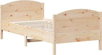 Produktbild von vidaXL Massivholzbett ohne Matratze 75x190 cm Kiefernholz