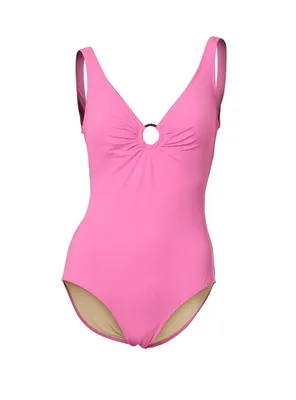 Produktbild von Heine Damen Optimizer-Badeanzug, rosé, Größe:34, Cup Größe:D-Cup