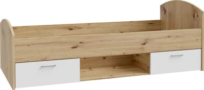 Produktbild von Jugendbett CULGOA 90 x 200 cm mit 2 Schubladen - Artisan Eiche / Weiß