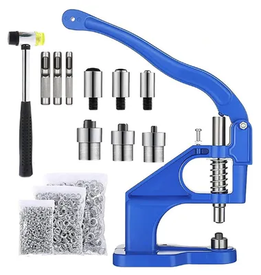 Ösenpresse Handpresse Set mit 3 Stempelsets und 1500 Ösen