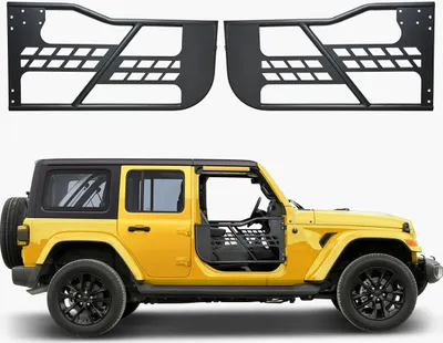 Productafbeelding van Twee-deurs buitendeuren voor Jeep Wrangler JK modellen van 2007 tot 2018, in een jachtstijl