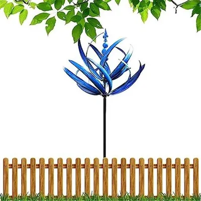 Produktbild von Famanu Windspinner 3D Metall - Blau 20x90cm
