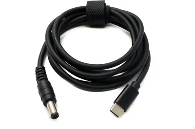 Produktbild von DC 12V Kabel 150 cm 5,5 x 2,1 Stecker zu USB 3.1 Typ C Stecker | System-S