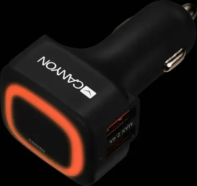 Produktbild von Canyon CNE-CCA05B, Auto, Zigarettenanzünder, 5 V, Schwarz