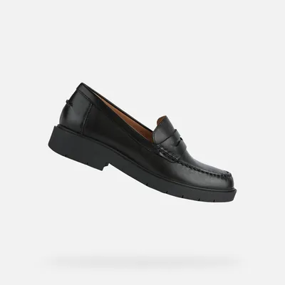 Produktbild von Geox Schwarze Damen-Mokassins, Modell Spherica EC1, Größe 39
