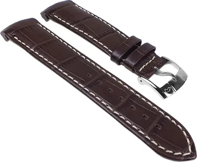 Produktbild von Jaguar Ersatzband Uhrenarmband Leder Band Dunkelbraun für J628 / ID24163