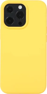 Produktbild von Mobigear Rubber Touch iPhone 14 Pro Silikon Hülle Backcover - Gelb