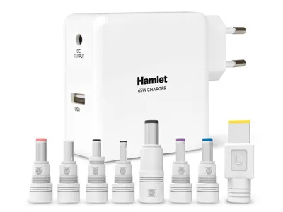 Image de Hamlet Notebook Charger 65w alimentation universelle pour ordinateurs portables et appareils mobiles