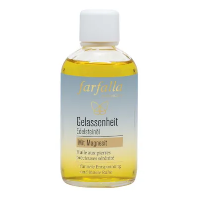 Produktbild von Farfalla Edelstein-Öl Gelassenheit, Öl, Wirkt beruhigend, Entspannung, Jeder Hauttyp, 80 ml, Jojoba-Öl, Flasche