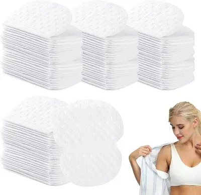 Produktbild von 100 Stück Achselpads, Selbstklebende Achselhölter für Damen und Herren, Anti-Zwickelpads für Achseln und Kleidung