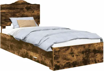 Zdjęcie produktu dla Ramka łóżka Dąb wędzony 100 x 200 cm Materiał drewnopochodny
