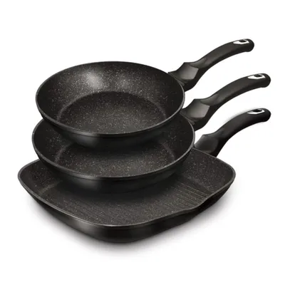 Image de Berlinger Haus Set de Poêles BH-6157 Granit Noir/Argent
