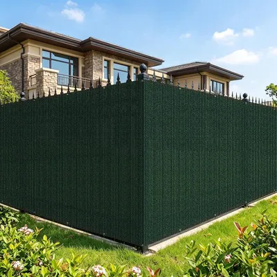 Obrázok produktu pre Zástiena na súkromie 1 x 20 m, 150 g/m², HDPE, zelená pre záhradu