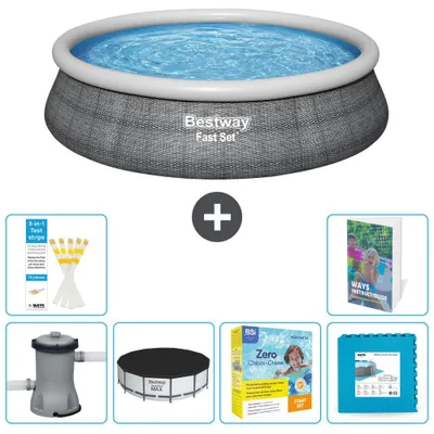 Immagine prodotto di Bestway Fast Set, piscina rotonda - 457x84 cm - 5 pezzi, modello S276