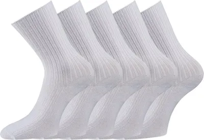 Produktbild von FussFreunde 10 Paar Arztsocken / Schwesternsocken KOCHFEST ohne Gummi 100% Baumwolle NATUR PUR, Größe 43-46