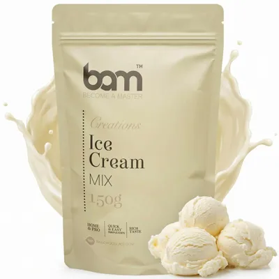 Produktbild von BAM Eiscreme Mischung - Backmischung - Backmix - 150 g