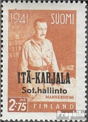 Produktbild von Briefmarken Finnische Bes. Ostkarelien 1942 Mi 25 postfrisch Aufdruckausgabe
