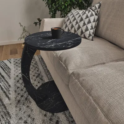 [en.casa] Beistelltisch Holeby Betttisch auf