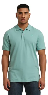 Productafbeelding van G-STAR Raw C.V. Heren Dunda Overdyed Slim Polo, Blauw, Maat XS