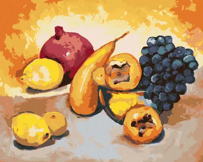 Produktbild von Zuty - Malen nach Zahlen - FRÜCHTE, 40x50 cm, mit Keilrahmen (bereits gespannt)