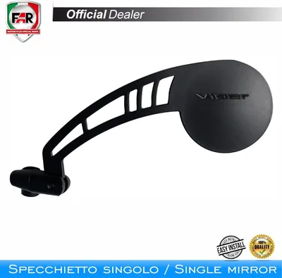 Immagine prodotto di Specchietto manubrio FAR 7333 sinistro universale nero
