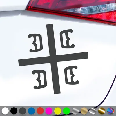 Produktbild von PantherPixel Serbien Aufkleber Samo Sloga Srbina Spasava Srbija Sticker Auto Geschenkidee Farbe Dunkelgrau