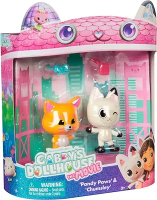Produktbild von Gabby's Dollhouse DREAMWORKS : DER FILM - Panda Pfötchen & Leopold Figuren-Set, mit 2 Zubehörteilen, 3 Jahr(e), Mehrfarbig