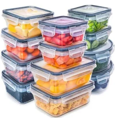 Frischhaltedosen-Set, 48-teilig, BPA-frei, auslaufsicher, spülmaschinengeeignet