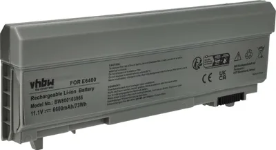 Produktbild von vhbw Akku Ersatz für Dell 0W0X4F, 0TX283, 0RG049, 312-0748, 0P018K, 312-0754, 0MP307, 0H1391, 0GU715, 0W1193 für Notebook (6600 mAh, 11,1 V, Li-Ion)