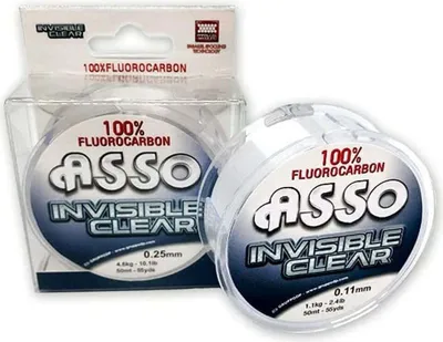 Obrázok produktu pre Asso Invisible 50 m fluorokarbón biely 0,400 mm biely 0,400 mm