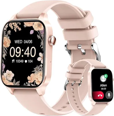 Produktbild von Smartwatch mit Telefonfunktion,1.85" Touchscreen Fitnessuhr,Wasserdicht IP68 mit 120+ Sportmodi Schrittzähler Pulsmesser Schlafmonitor für Android iOS
