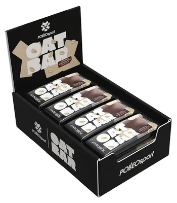 Productafbeelding van Polleo Havermoutreep, 12 stuks van 80 gram, chocoladesmaak