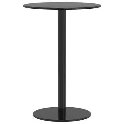Obrázek produktu pro vidaXL Zahradní stůl kulatý černý Ø50x72 cm ocelový