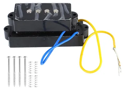 Produktbild von Gitarren-Tonabnehmer, 5-saitiger offener tragbarer Metall-E-Bass-Doppelspulen-Tonabnehmer, Zubehör