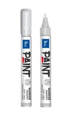 Produktbild von Ölmarker 2 mm, 6 g, silber (12 Stück) KM202-S – Tetis