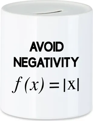 Produktbild von Avoid Negativity Spardose Lustige Geschenkidee Mathematiker Physiker Formeln Studium