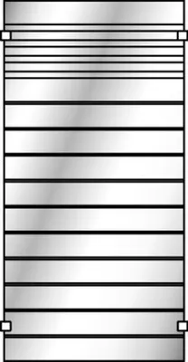 Produktbild von OSMO Glasscheibe Gitter satiniert 89x178cm