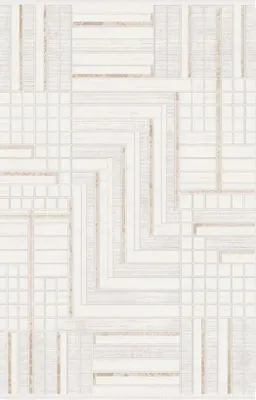 Produktbild von Kunstfaserteppich Kurzflor Bodenbelag Teppich Geometrische Muster Braun