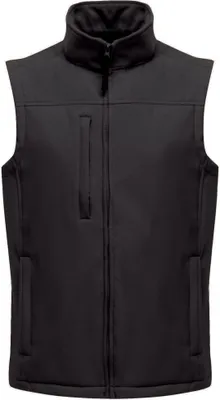 Produktbild von Regatta Herren Flux Softshell-Bodywarmer / Softshell-Weste, ärmellos, wasserabweisend RW1213 (XL) (Schwarz)