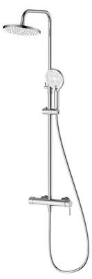 Produktbild von AVAPAX | Duschsystem mit 2-Wege-Armatur - Kopfbrause Ø 225 mm - Chrom glänzend - Mit 3-Strahl-Handbrause