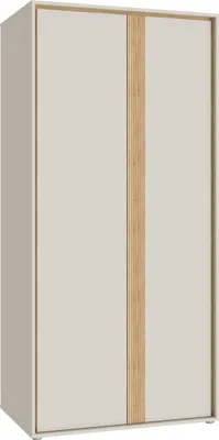 Productafbeelding van Furniture24 Garderobekast Wexlin Wexs821-M820, kast met 2 draaideuren, 91,3 x 193,7 x 60 cm - Zandbeige