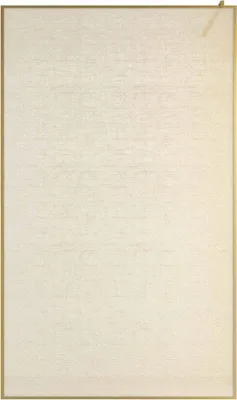 Image de Paroi de douche 120x200cm - Verre feuilleté avec tissu doré - Encadrement Or Doré Brossé - COUTURE