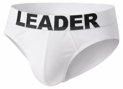 Productafbeelding van LEADER - Heren Slip Unterwäsche - Essentials Brief White - 1x Maat S