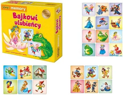 Produktbild von ADAMIGO Märchenfavoriten Memory-Spiel Adamigo 07356