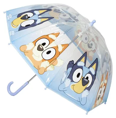Obrázok produktu pre Modrý dáždnik s motívom Bluey