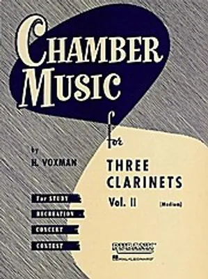 Produktbild von Chamber Music for Three Clarinets, Vol. 2 (Medium)