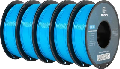 Obrázek produktu pro 3D filament, materiál PETG, průměr 1,75 mm, vodově modrý