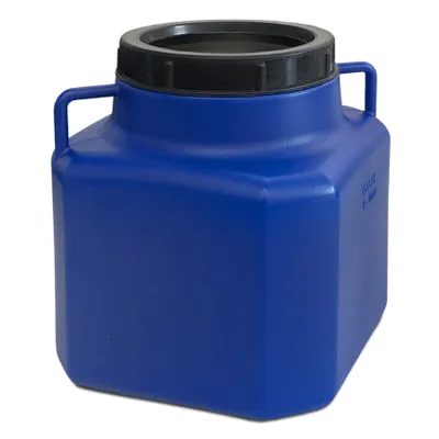 Immagine prodotto di plasteo® 10 litri barile a collo largo blu con coperchio e manici, senza BPA per alimenti Barile da campeggio Barile per crauti Barile per alimenti Barile con coperchio a vite