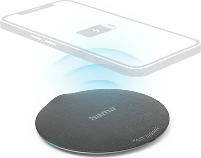 Produktbild von Hama Wireless Charger QI-FC10 Metal, 10 W, Schwarz